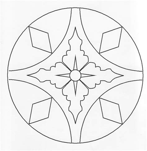 Printable Simple Rangoli Patterns For Kids