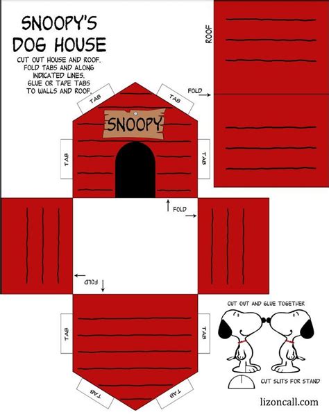 Printable Snoopy Dog House