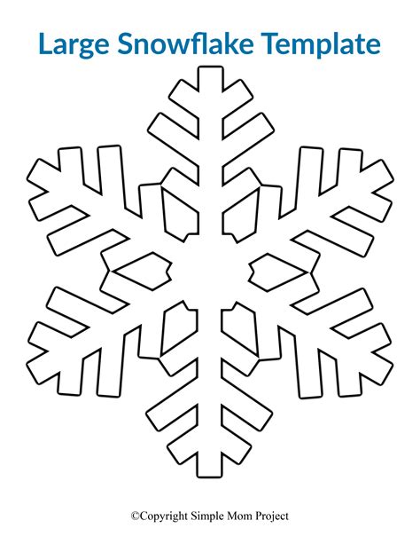 Printable Snowflake Template Free