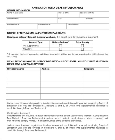Printable Social Security Disability Forms Printable Form 2023