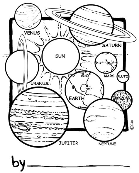 Printable Solar System Colouring Pages