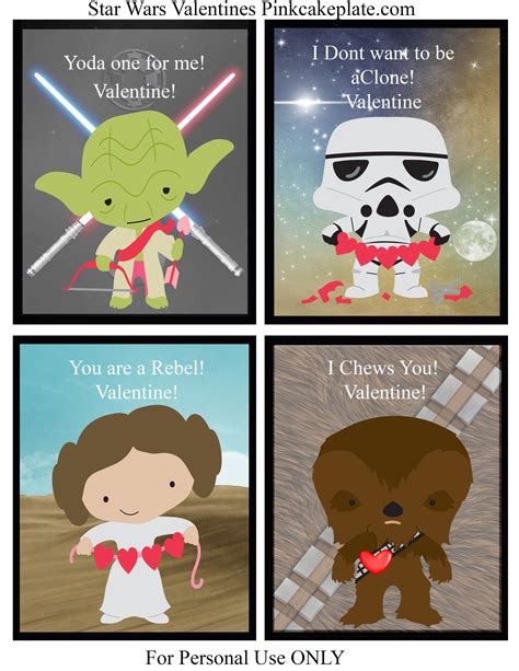 Printable Star Wars Valentines