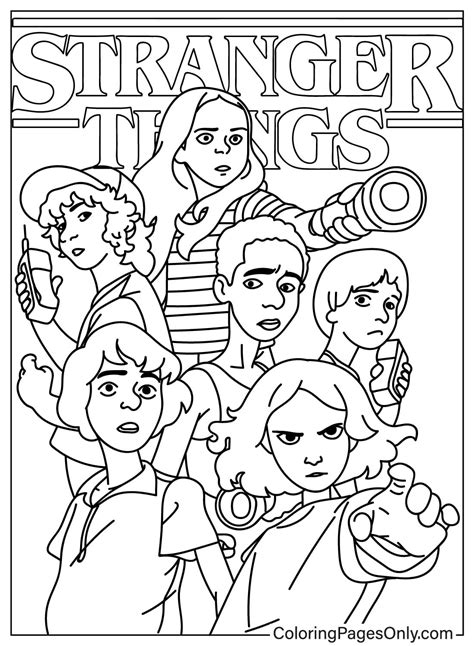 Printable Stranger Things Coloring Pages