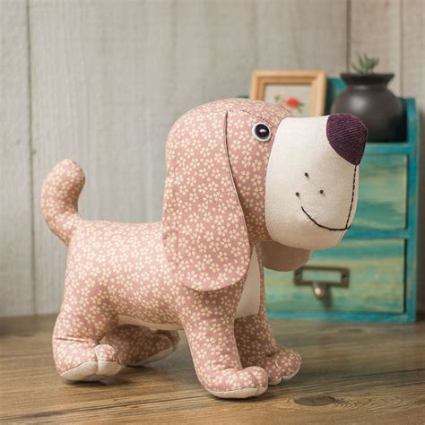 Printable Stuffed Dog Pattern Customize and Print