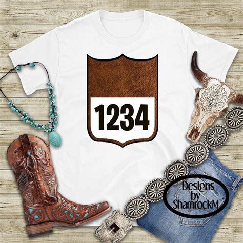 Printable Sublimation Design Rodeo Back Number in Tooled Etsy Diy