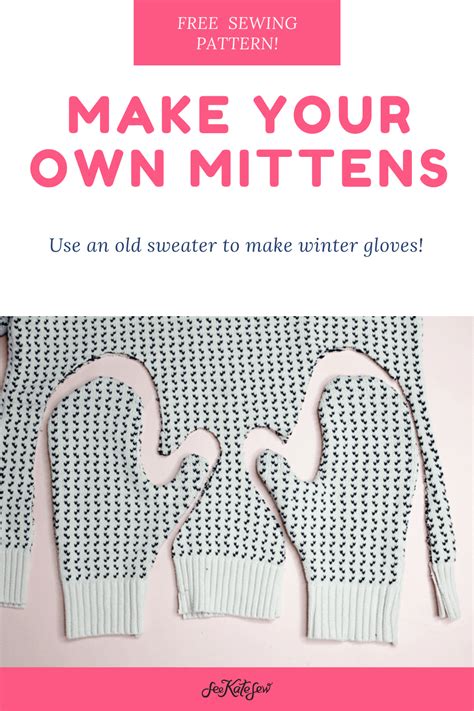 Printable Sweater Mitten Pattern Pdf