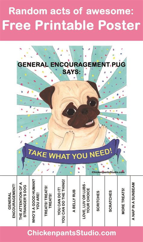 Printable Take What You Need Poster! A present for you from General