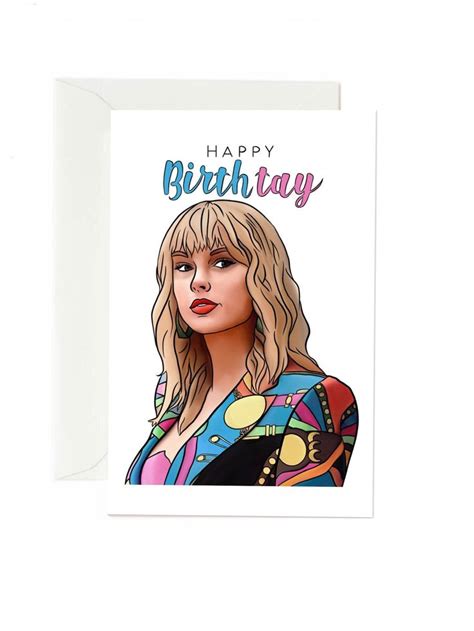 Printable Taylor Swift Birthday Card