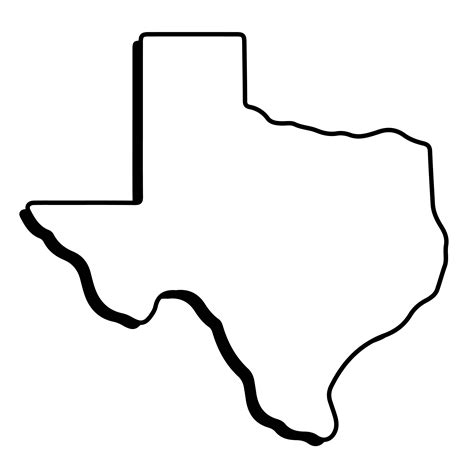 Printable Texas Outline