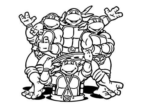 Printable Tmnt Coloring Pages