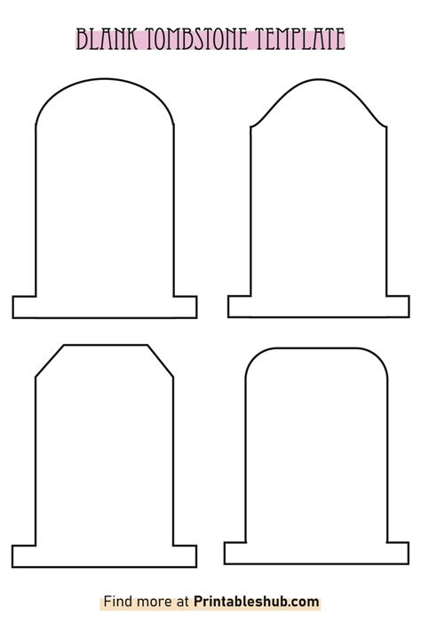 Printable Tombstone Template Portal Tutorials