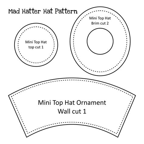 Printable Top Hat Pattern