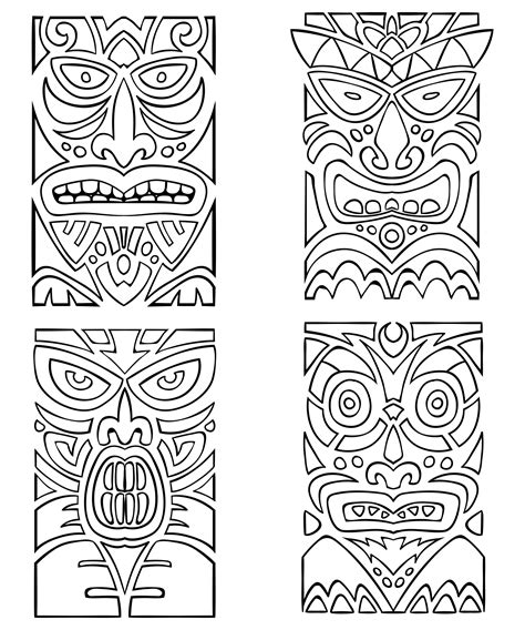 Printable Totem Pole Cutouts