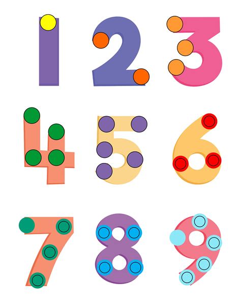 Printable Touch Math Numbers Customize and Print