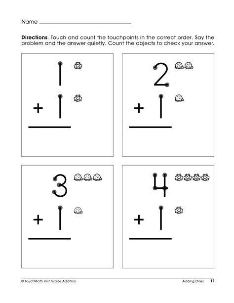 Printable Touchpoint 19 Math Worksheets Math Addition Worksheets, Math