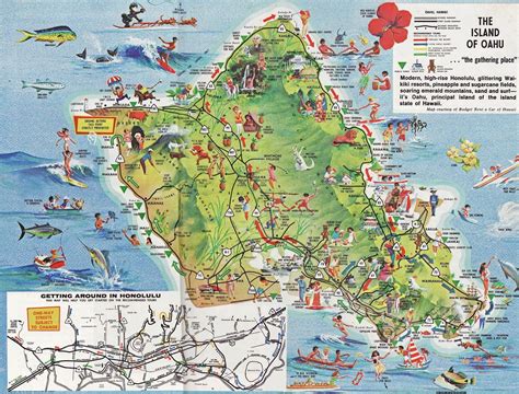 Printable Tourist Map Of Oahu