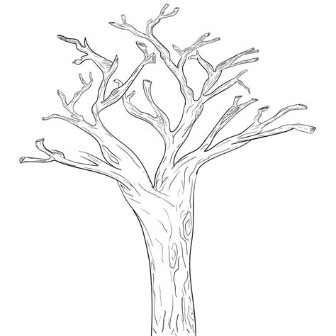 Printable Tree Trunk Pattern