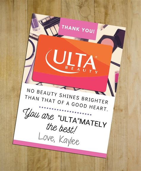 Printable Ulta Gift Card
