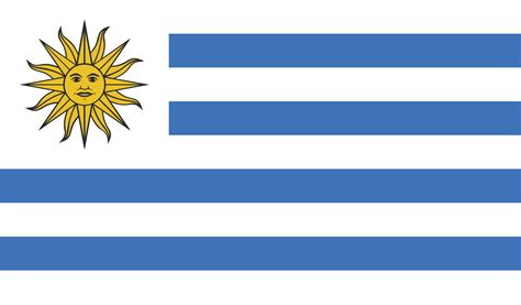 Printable Uruguay Flag
