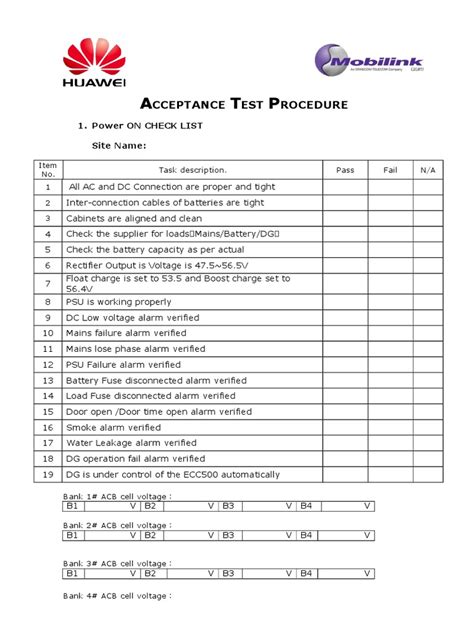 Printable User Acceptance Testing Checklist Example For Website