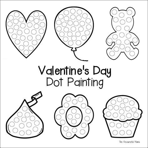 Printable Valentines Day Dot Ar