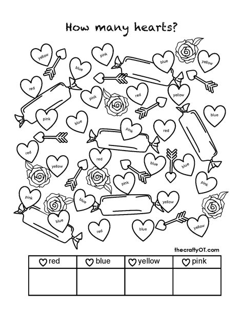 Printable Valentines Worksheets