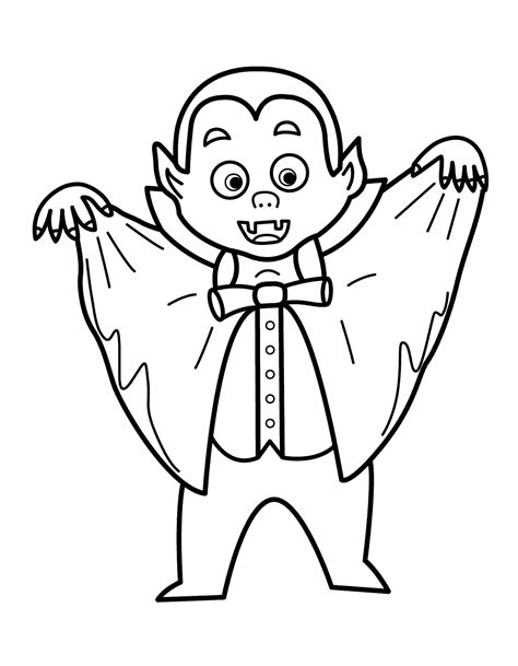 Printable Vampire Coloring Pages