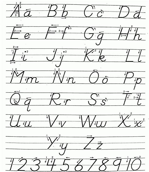 Printable Victorian Modern Cursive Handwriting Worksheets
