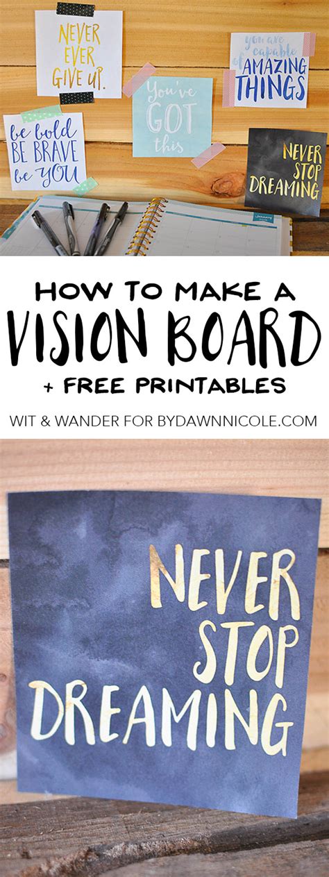 Printable Vision Board Quotes Customize and Print