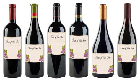 Printable Wine Bottle Labels