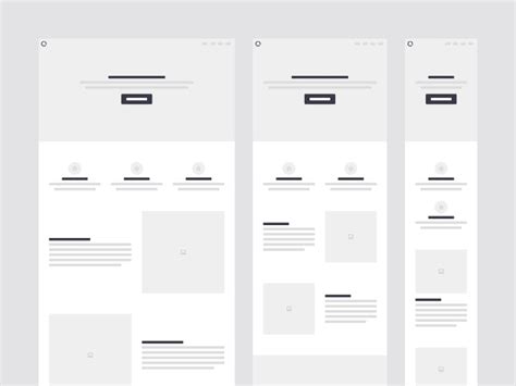 Printable Wireframe Templates by UI/UX Assets on Dribbble