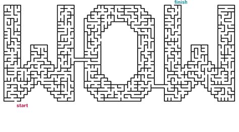 Printable Word Maze