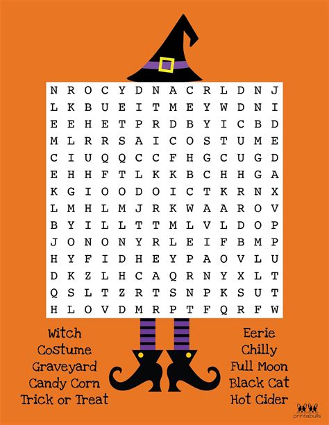 Printable Word Searches For Halloween