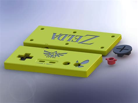Printable Zeldastyle NES controller 3D Model 3D printable STL