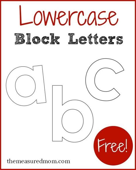 Printable block letters... and over 150 ways to fill them! The Measured Mom