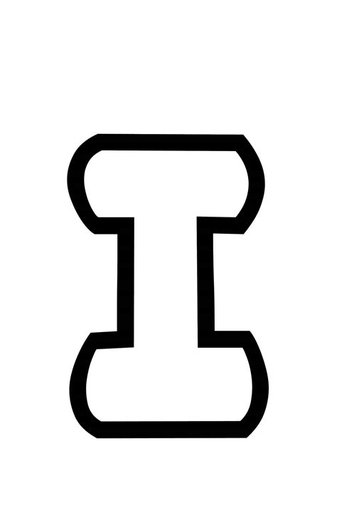 Printable bubble letter i. Hollow fonts have letters that are empty, meaning they are not filled. 