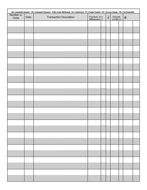 Printable check register pdf checkbook register excel guystat