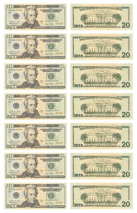 CURRENCY EDUCATION PROGRAM Printable Play Money There are seven U.S. banknotes. Learn to recognize and count U.S. currency with these printable money cutouts. Learn more at uscurrency.gov. Title: US Currency Printable Play Money - v2 Taoti AKF Created Date:. 