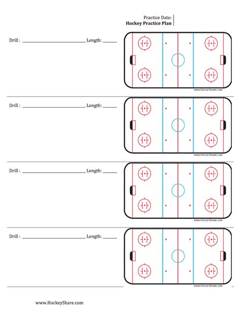 Printable hockey practice plan template.  USA Hockey and its Coaching Education Program...