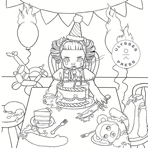 Printable melanie martinez coloring book pages. K-12 Coloring Book Color in each page as Melanie Martinez's fictional character Cry Baby and a few magical friends plan their escape from the K-12 Sleepaway School. Download a Printable Sample: Learn more POP CULTURE Readers Also Loved The Unofficial BTS Fan Book 
