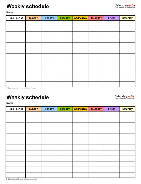 Printable schedule. Calendars are the key to keeping your personal and professional commitments organized. With Canva’s online calendar templates, you can create your own personalized schedule. Our calendar templates are free, professionally-designed and printable. There are lots of different ways to keep on top of your schedule. 