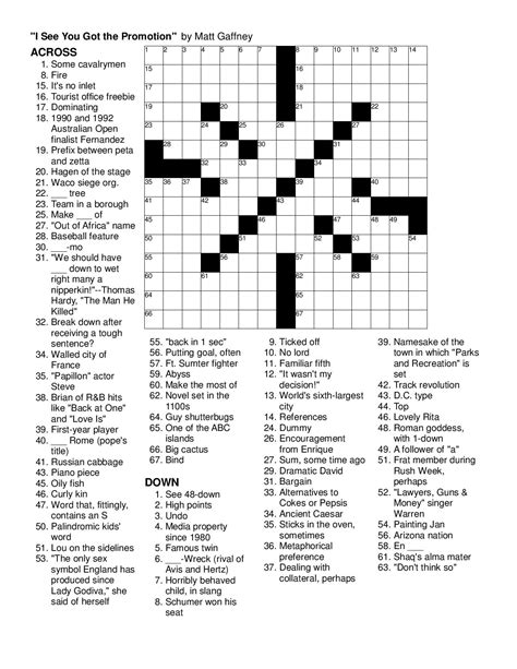Printable sunday crossword puzzles pdf. Free Printable Crossword Puzzle #1. This is the Daily Crossword Puzzle #1 for Oct 13, 2023. Print. Download. Solution. Check out the Big Book of Crosswords, one crossword puzzle for each day of the year for only $5.99. Our daily puzzles will continue to be free but you might appreciate the convenience of the "Big Book", while at the same time ... 