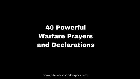 Printable warfare prayers and declarations.  Daily Warfare Prayers Taken from ...