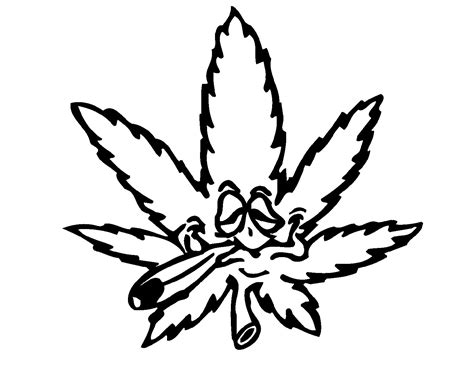 Marijuana Pattern Printable Coloring Page, Adult Colorin
