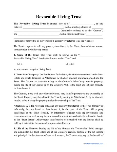 PrintablepdfdocformRevocableLivingTrustForm
