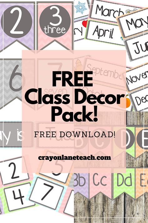 Printables Classroom Decorations