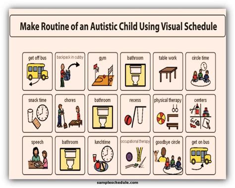 Printables Classroom Schedule Visual Timetable Visual Schedule Autism