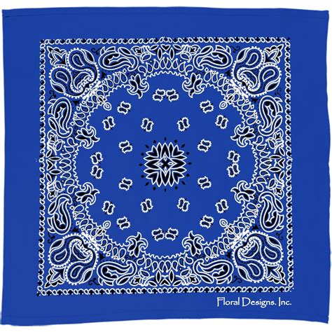 Printed Bandanas with Paisley Pattern