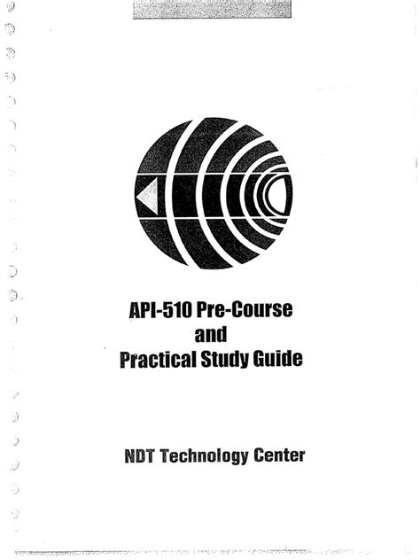 Printed study guide for api 510. - Pioneer elite plasma tv owners manual.