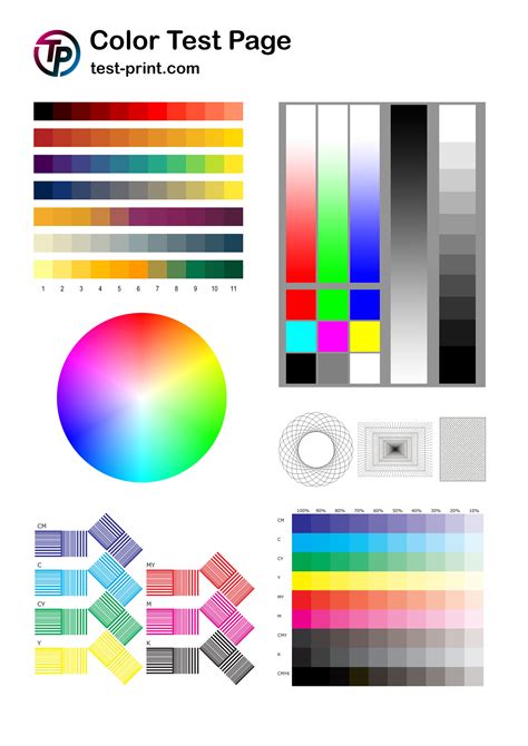 Printer Test Sheets